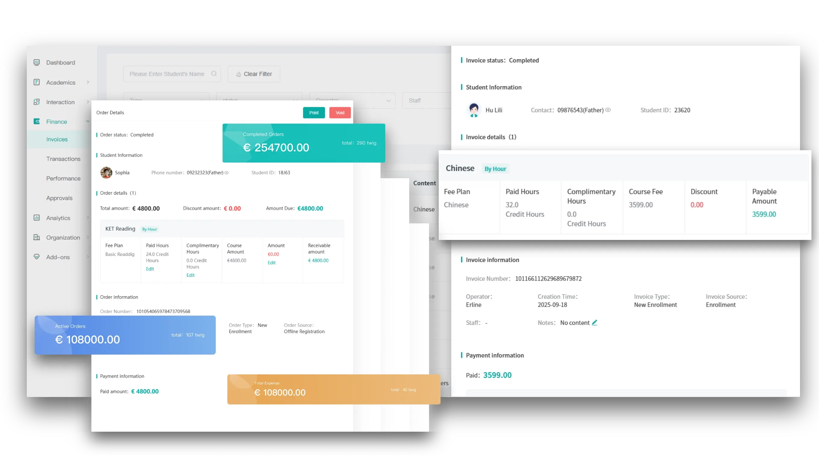 Artstep's automated invoice generation interface creating billing documents instantly.