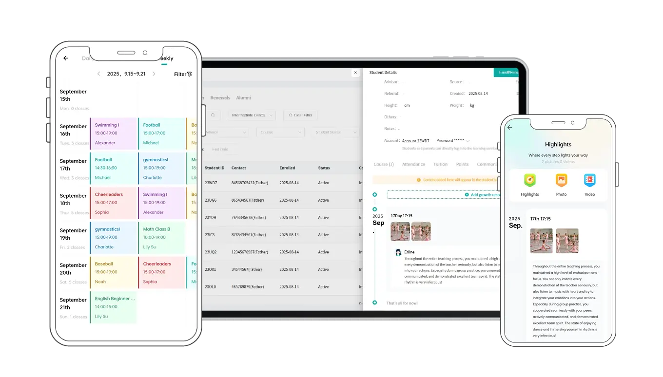 Artstep's smart scheduling interface for automated timetable generation.